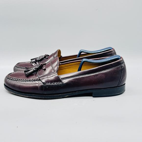 Cole Haan Shoes Mens 10 Brown Leather Tassel Loafers Slip On Moc Toe Dress main image 7
